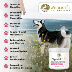 Wholistic Pet Organics probiotics for dogs daily use scoop offers convenient daily dosing