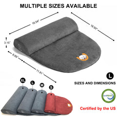 Whoopub dog bolster pillow large resting-dog scene demonstrates stable, non-slip design.
