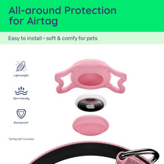 WhoseID safety locking buckle secures the collar and prevents accidental release