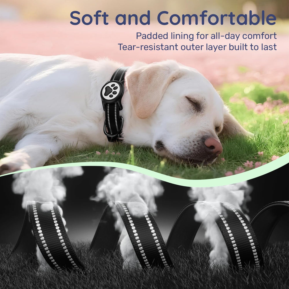 WhoseID Airtag Collar small size for tiny dogs comfort