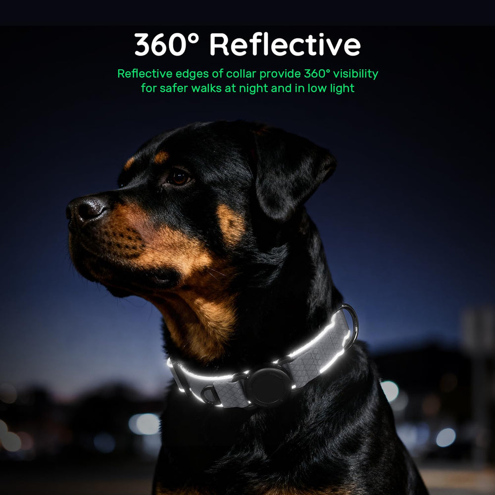 WhoseID collar withstands strong pulls with 400lbs rating for active dogs.