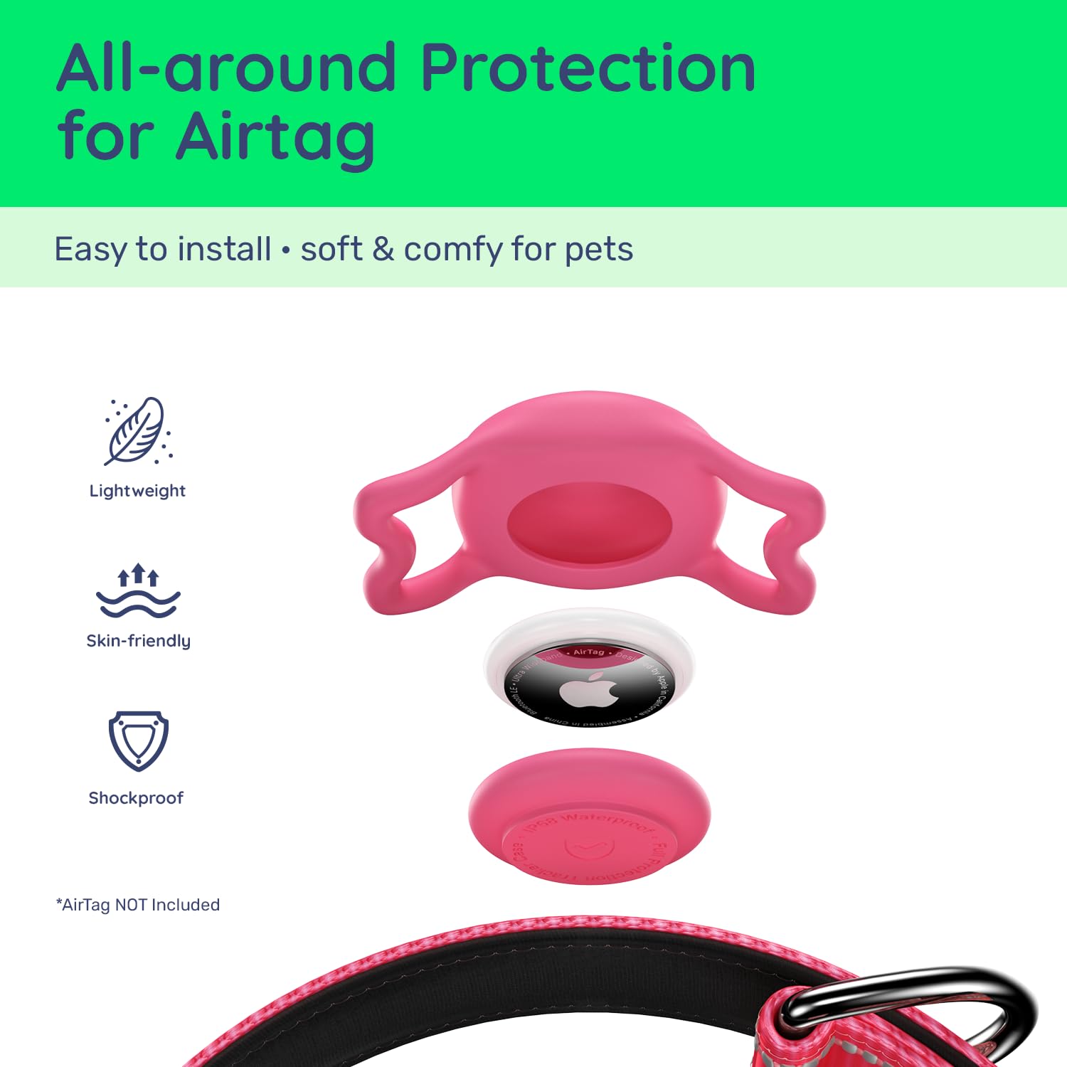 WhoseID reflective strips highlight night-visibility for safer evening walks.