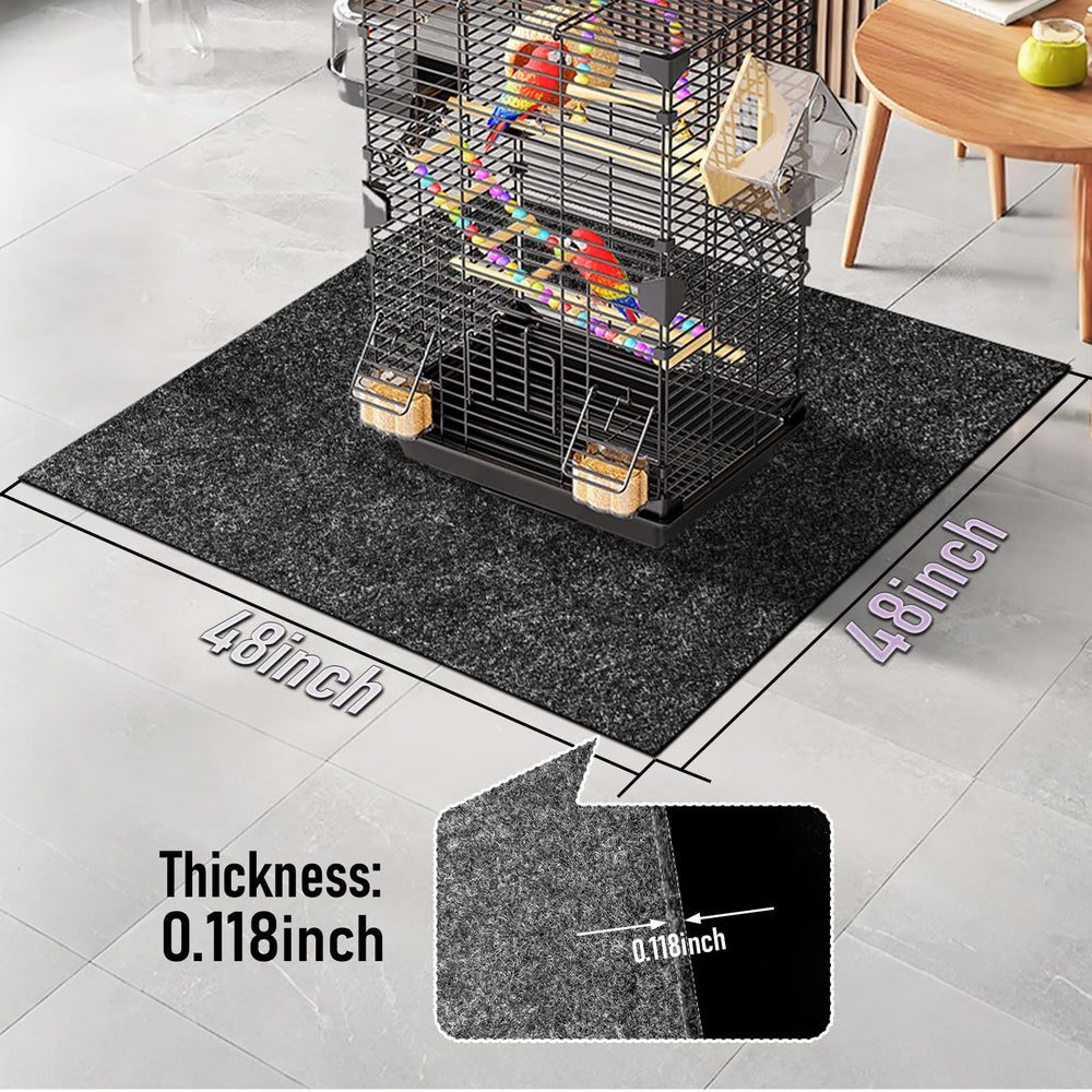 Wibeelee absorbent felt surface keeps the cage area dry and tidy.