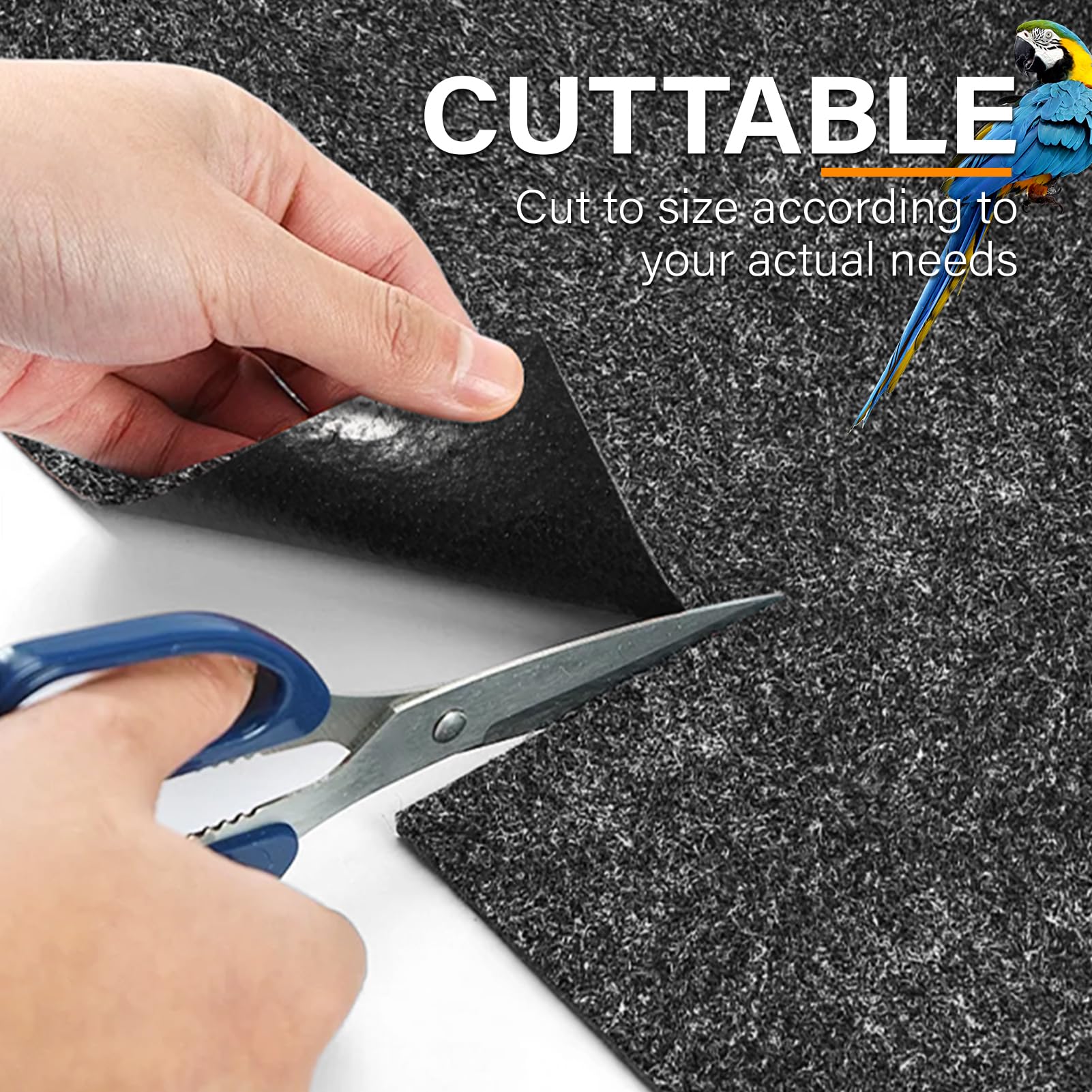 Wibeelee large 48x48 mat protects floors and dampens movement noise.