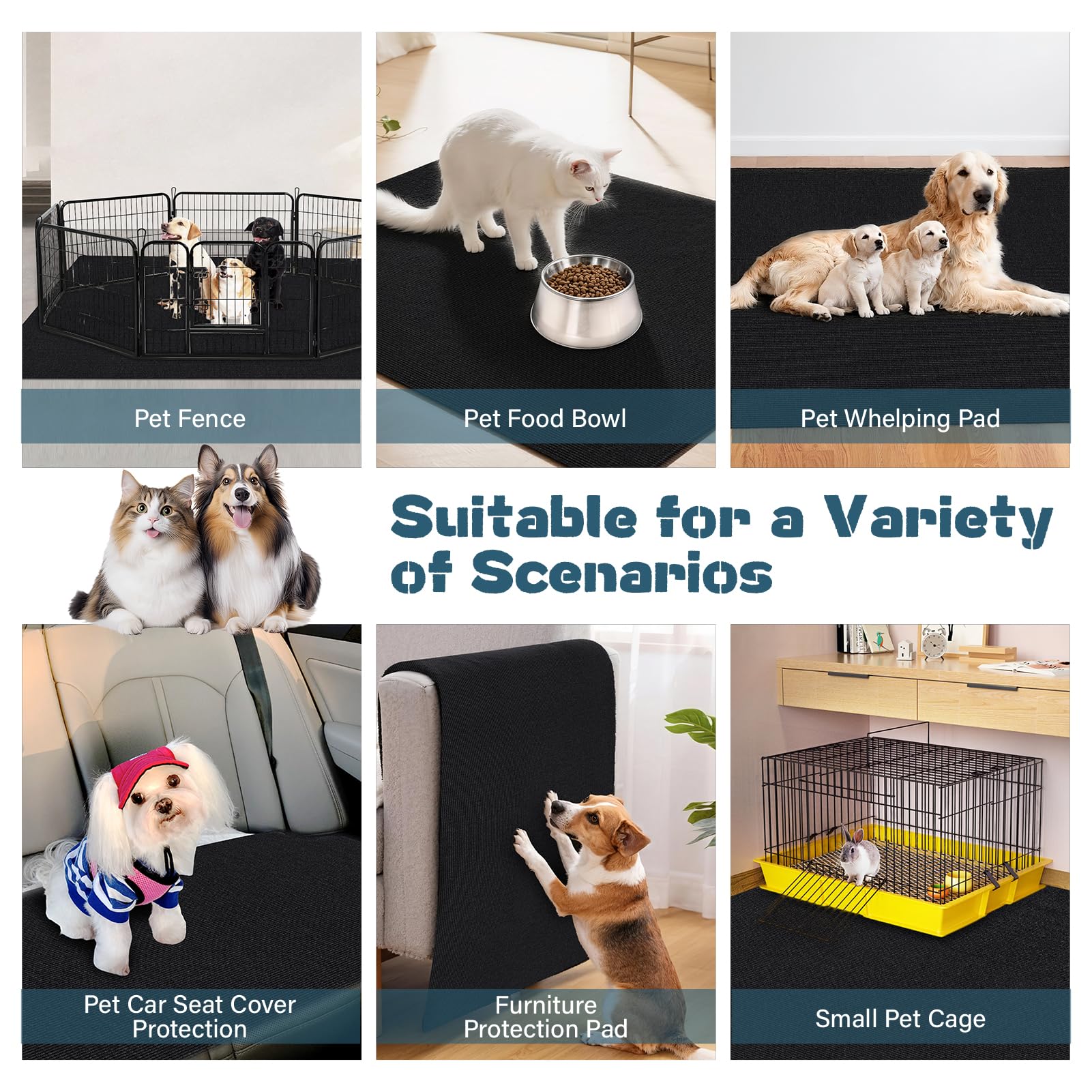 Wibeelee mat washes easily and air-dries for reuse.