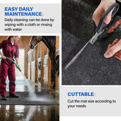 Wibeelee stable mat absorbs moisture to keep stalls dry.