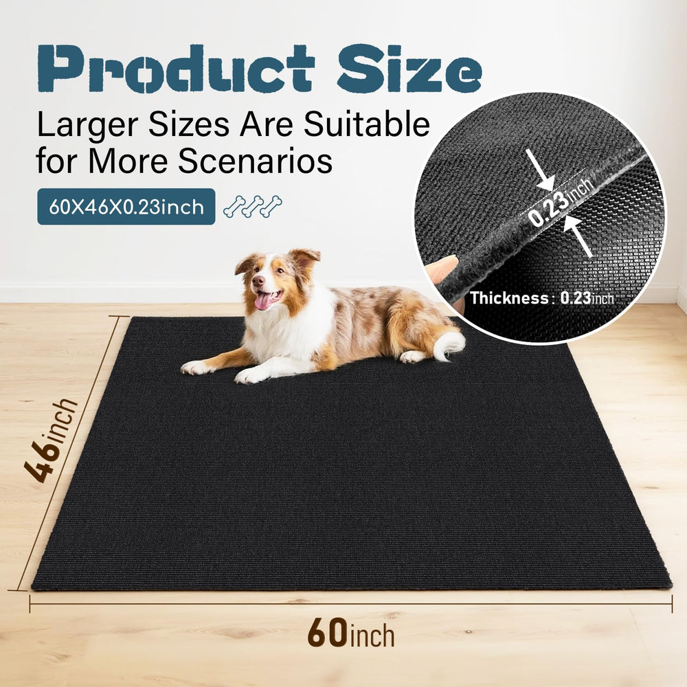 Wibeelee rug-backed mat with waterproof back protects floors from leaks.