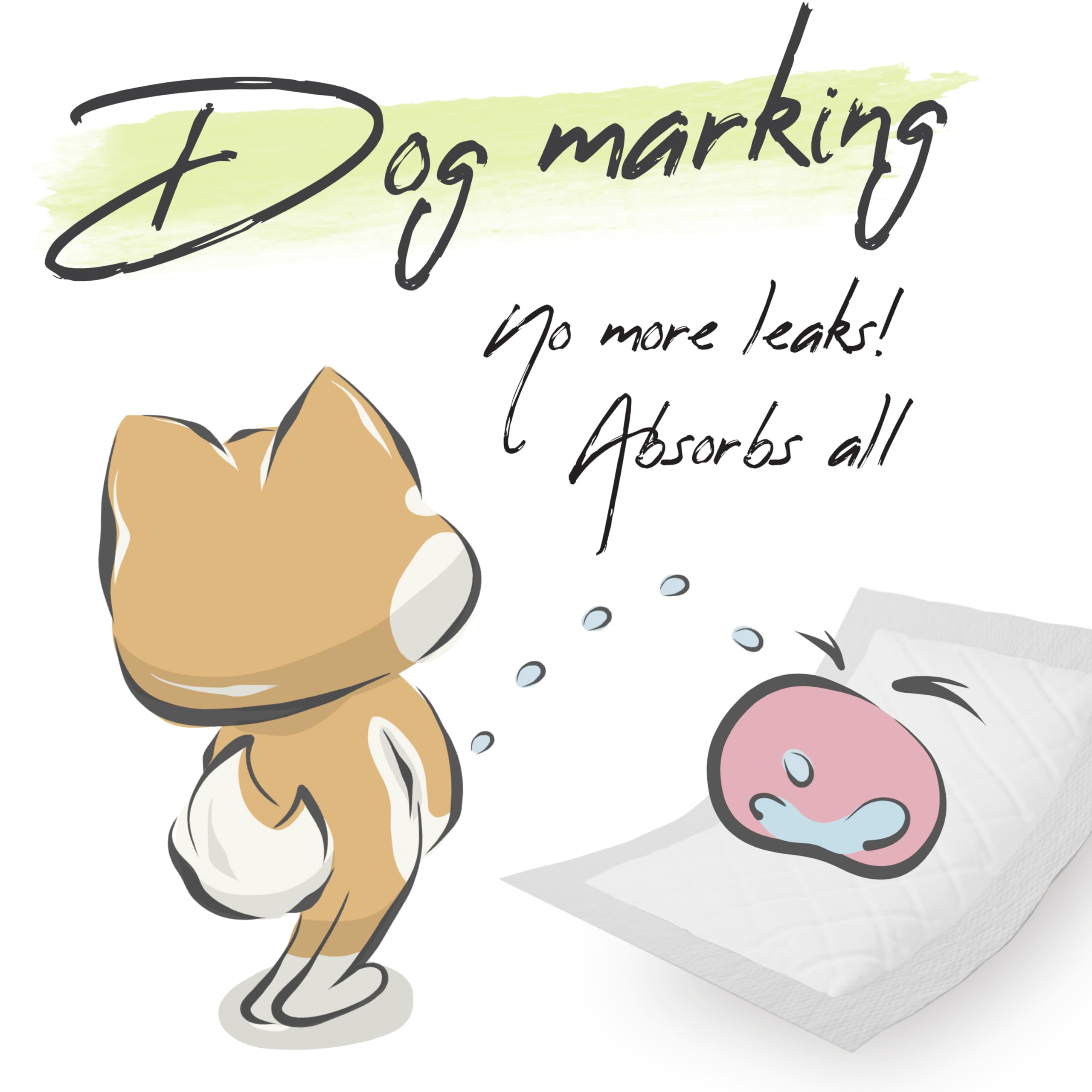 WICKEDPUP booster pads show absorbent core to reduce leaks during rest