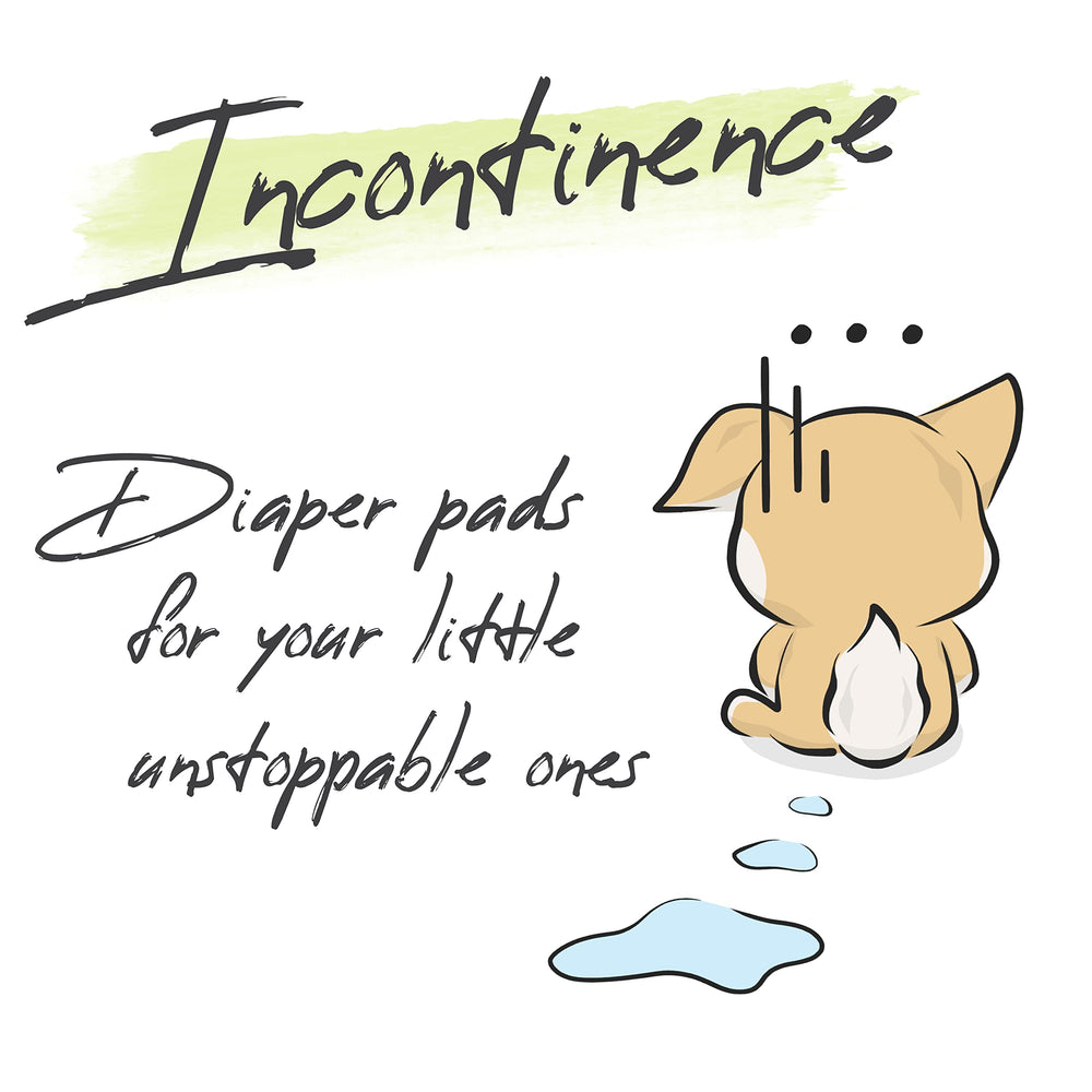WICKEDPUP pawprints pee-alert indicator signals when to switch liners