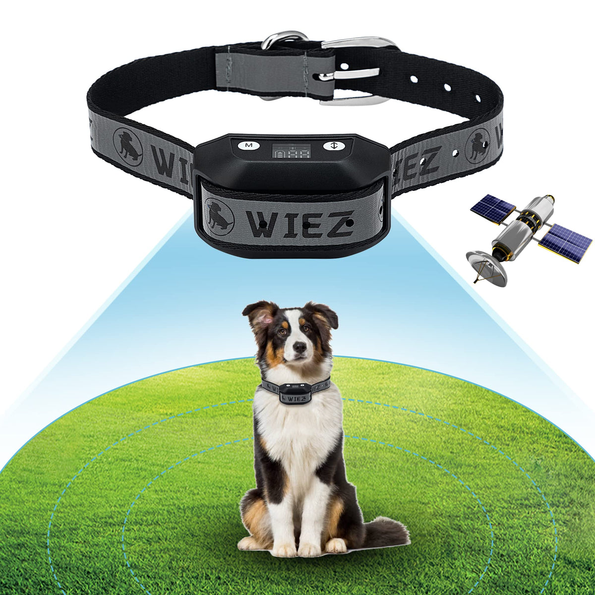 WIEZ GPS dog fence boundary map for safe outdoor play.
