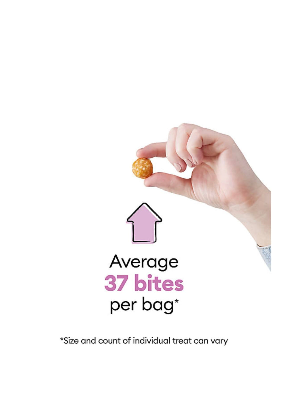 Wiggles & Wags protein balls two-pack bag close-up, emphasizing convenient resealable packaging.