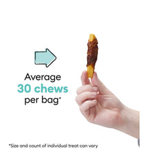 Wiggles & Wags Twists single-ingredient beef and sweet potato flavor for natural snacking.