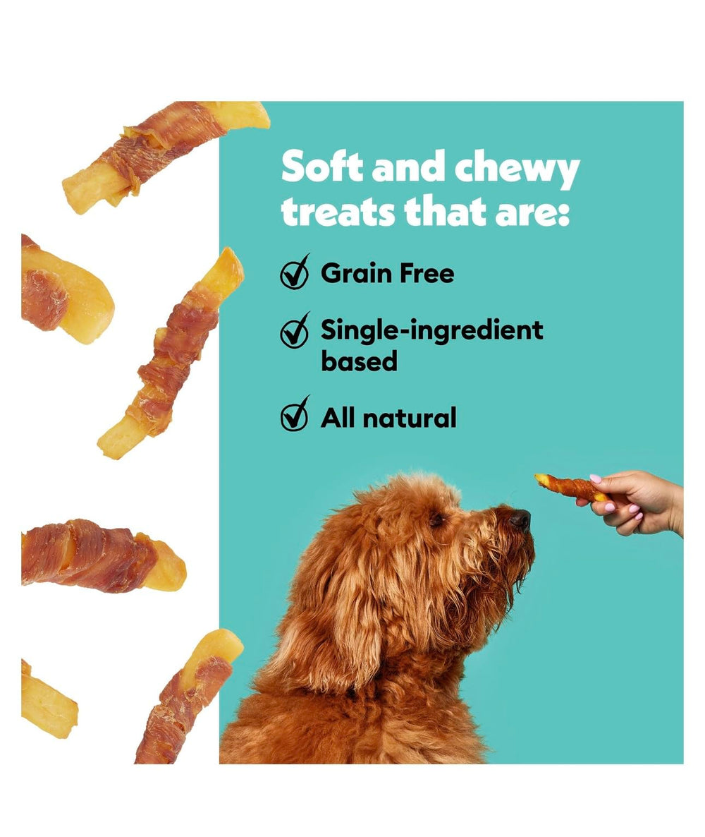 Resealable Wiggles & Wags Twists bag keeps treats fresh between uses.