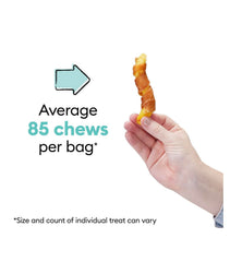 Wiggles & Wags Twists soft chewy texture makes chewing easy and enjoyable.