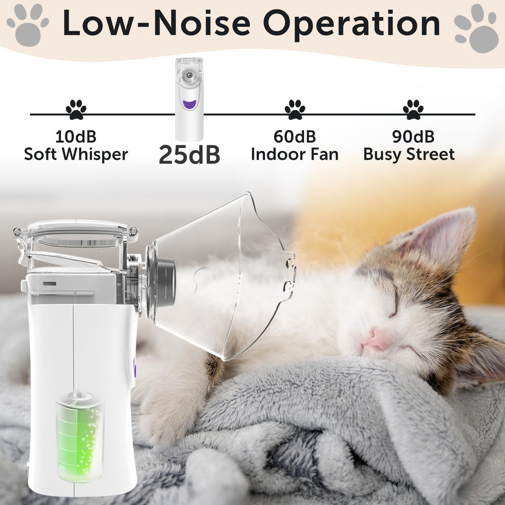 WIKSRY Cat Nebulizer on-the-go, perfect for travel or vet visits