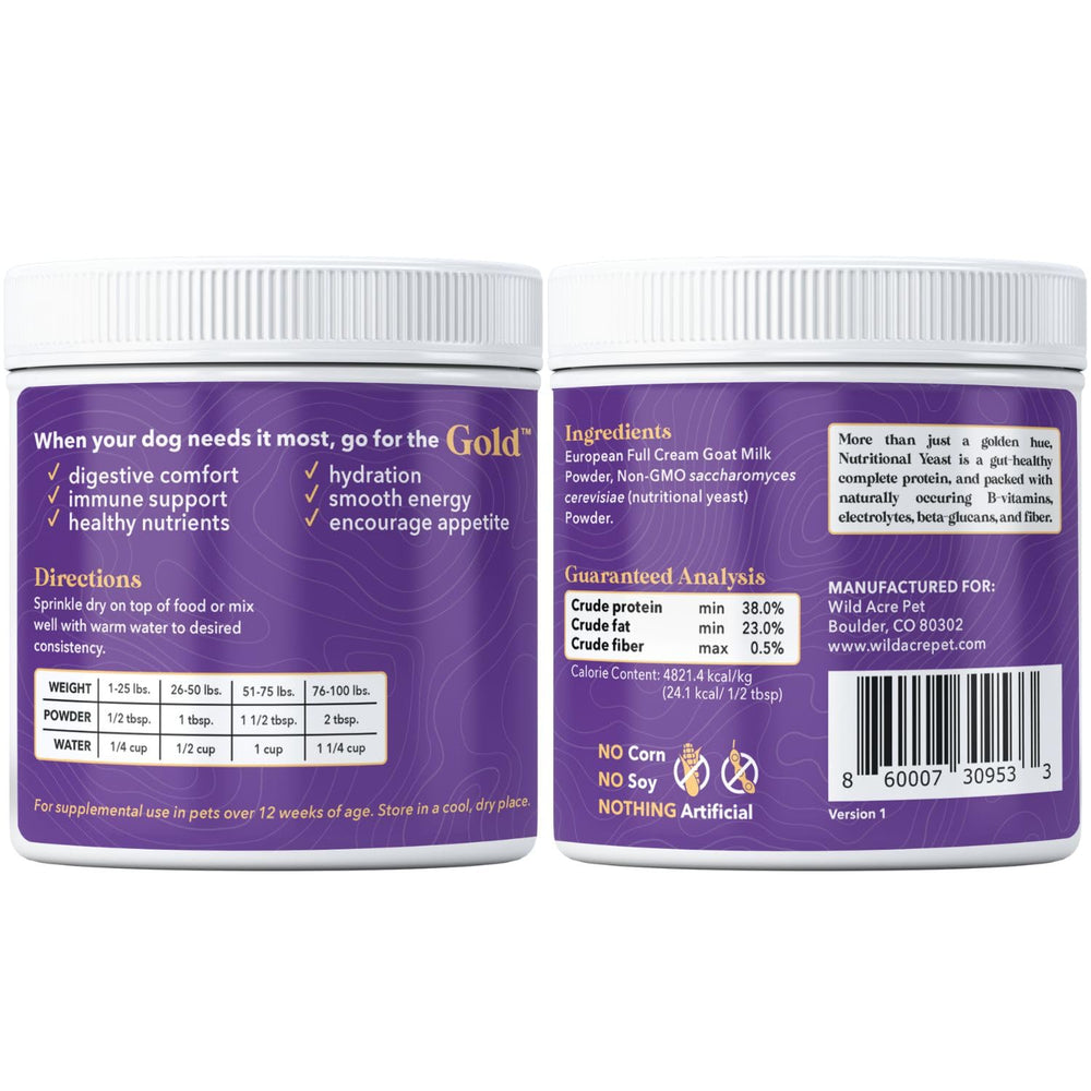 Wild Acre Goat Milk Powder sprinkle-over-food demonstrates quick, versatile addition to meals.