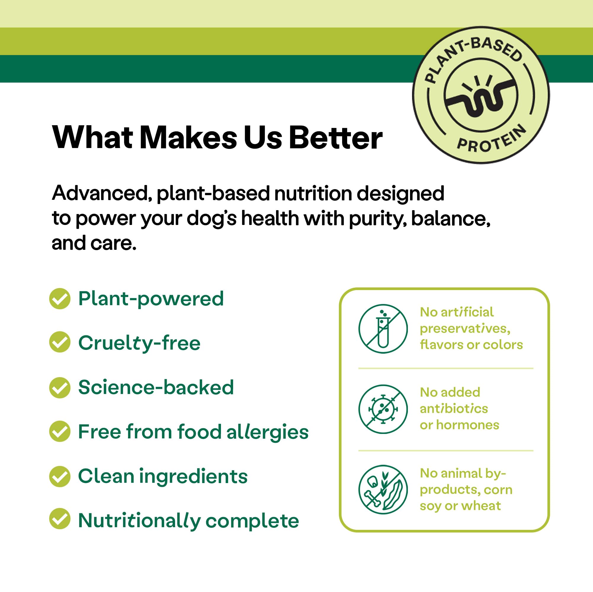 Wild Earth ingredients featuring oats spinach and pumpkin for balanced, digestible nutrition