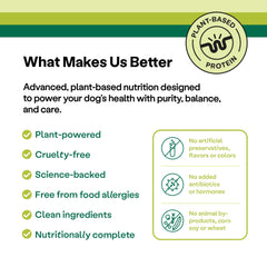 Wild Earth ingredients featuring oats spinach and pumpkin for balanced, digestible nutrition