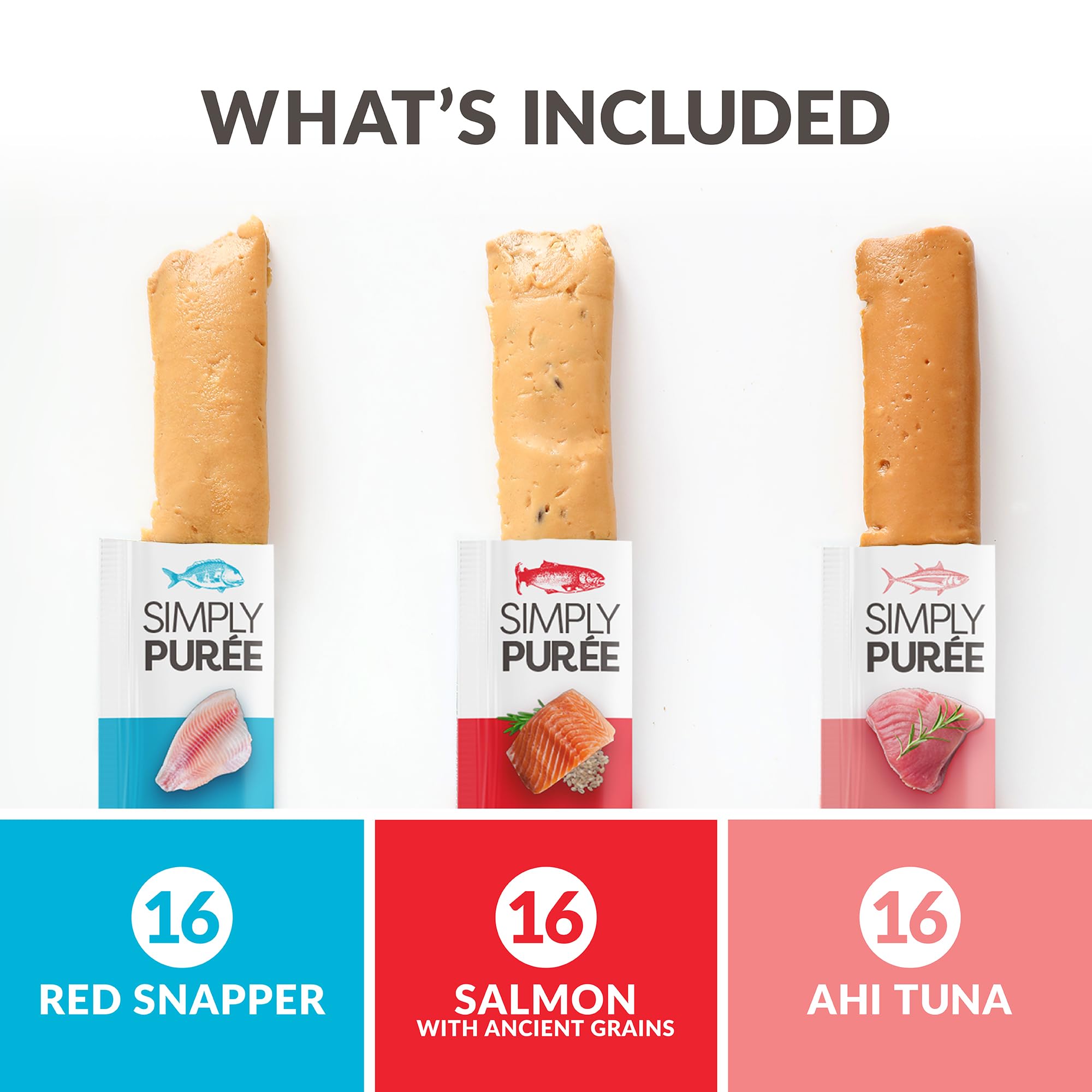 Wild Eats Simply Puree ahi tuna flavor close-up, protein-rich cat treat.