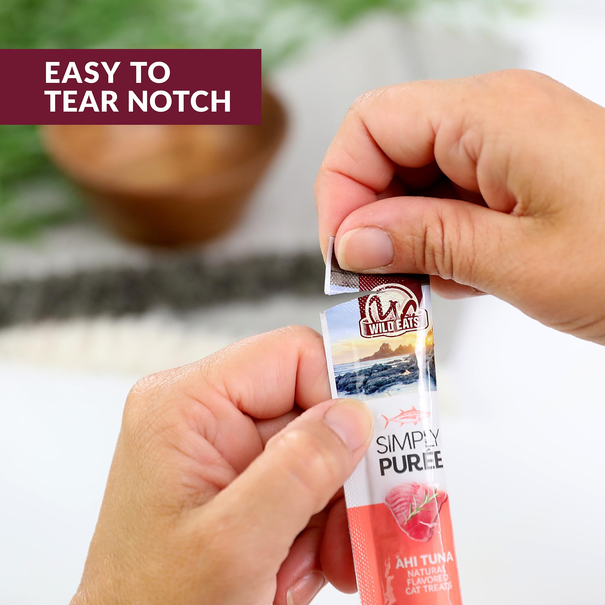 Wild Eats Simply Puree high-protein formula close-up, supports energy for daily activity.
