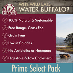 Wild Eats water buffalo cheek strips, grain-free treat for training rewards.