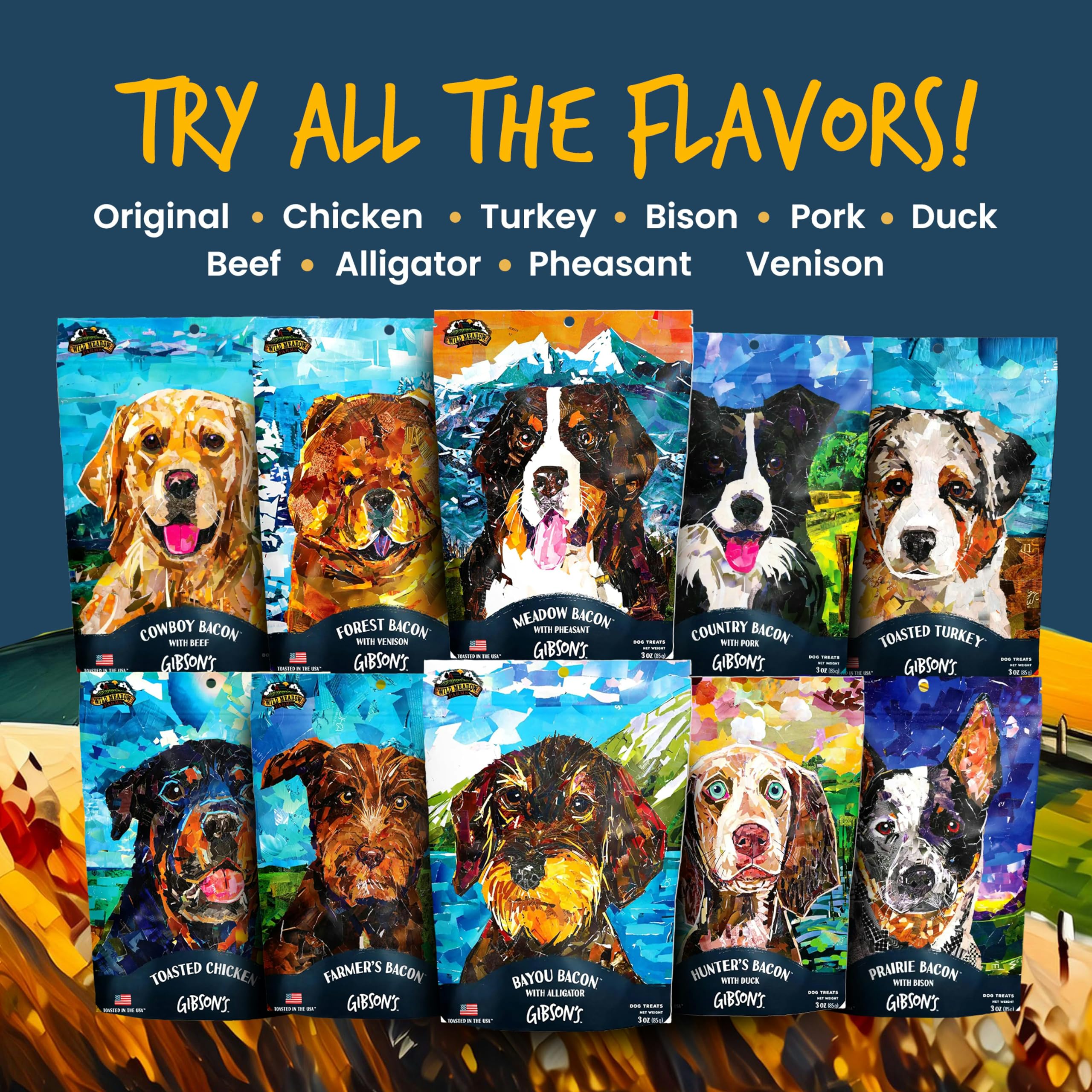 Wild Meadow Farms Gibson's Meadow Bacon pheasant training-treats - easy to portion for all breeds.