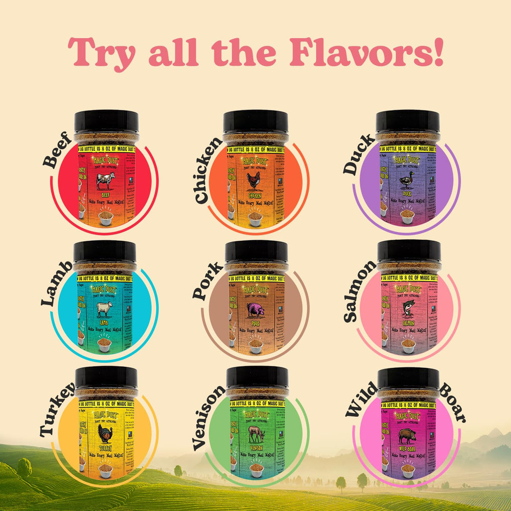 Wild Meadow Farms packaging-label shows grain-free, high-protein formula for dogs and cats