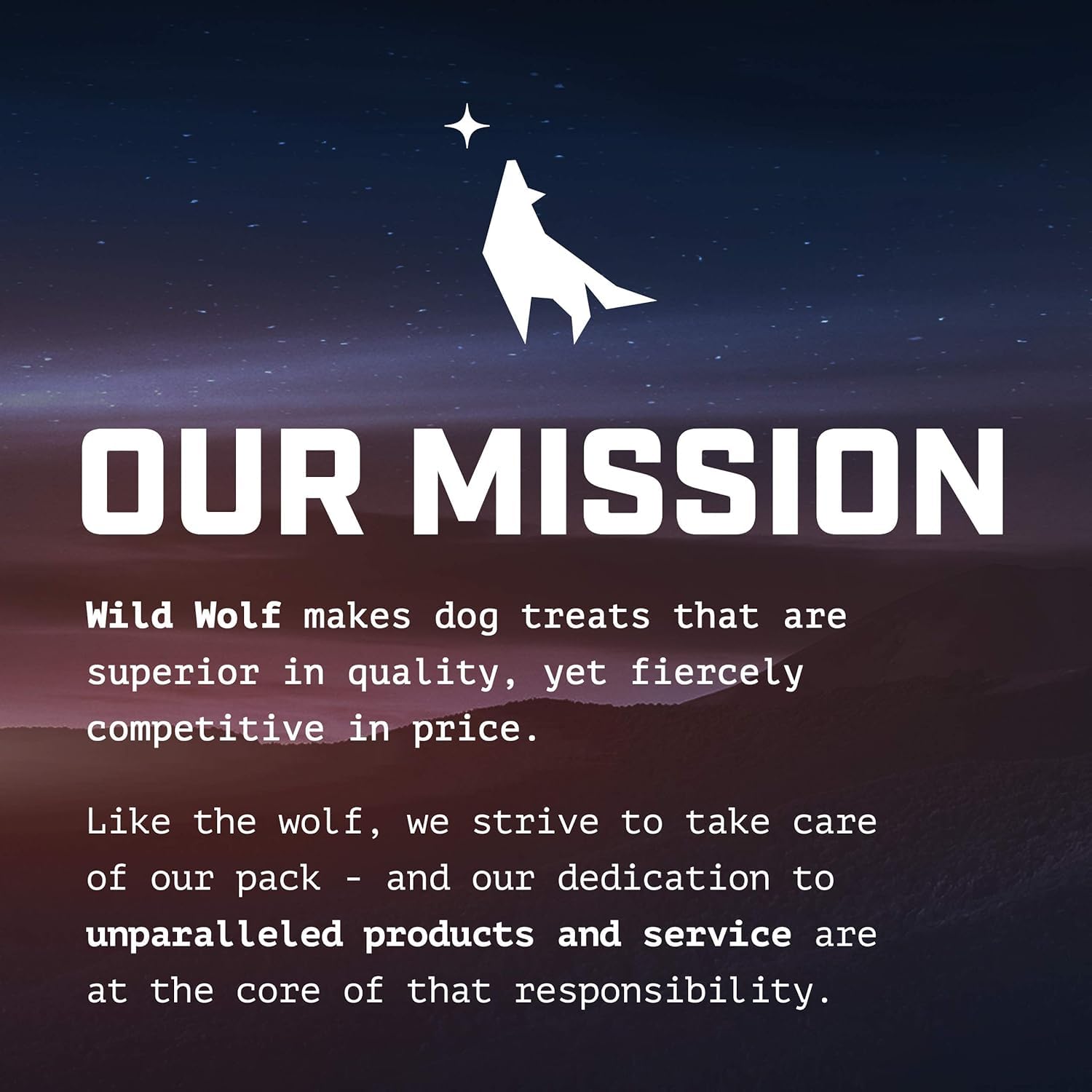 Wild Wolf hand-inspected packaging USA reflecting care in production