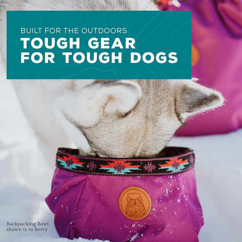 Ultra-light Wilderdog bowl weighs 3.2 oz for trail use