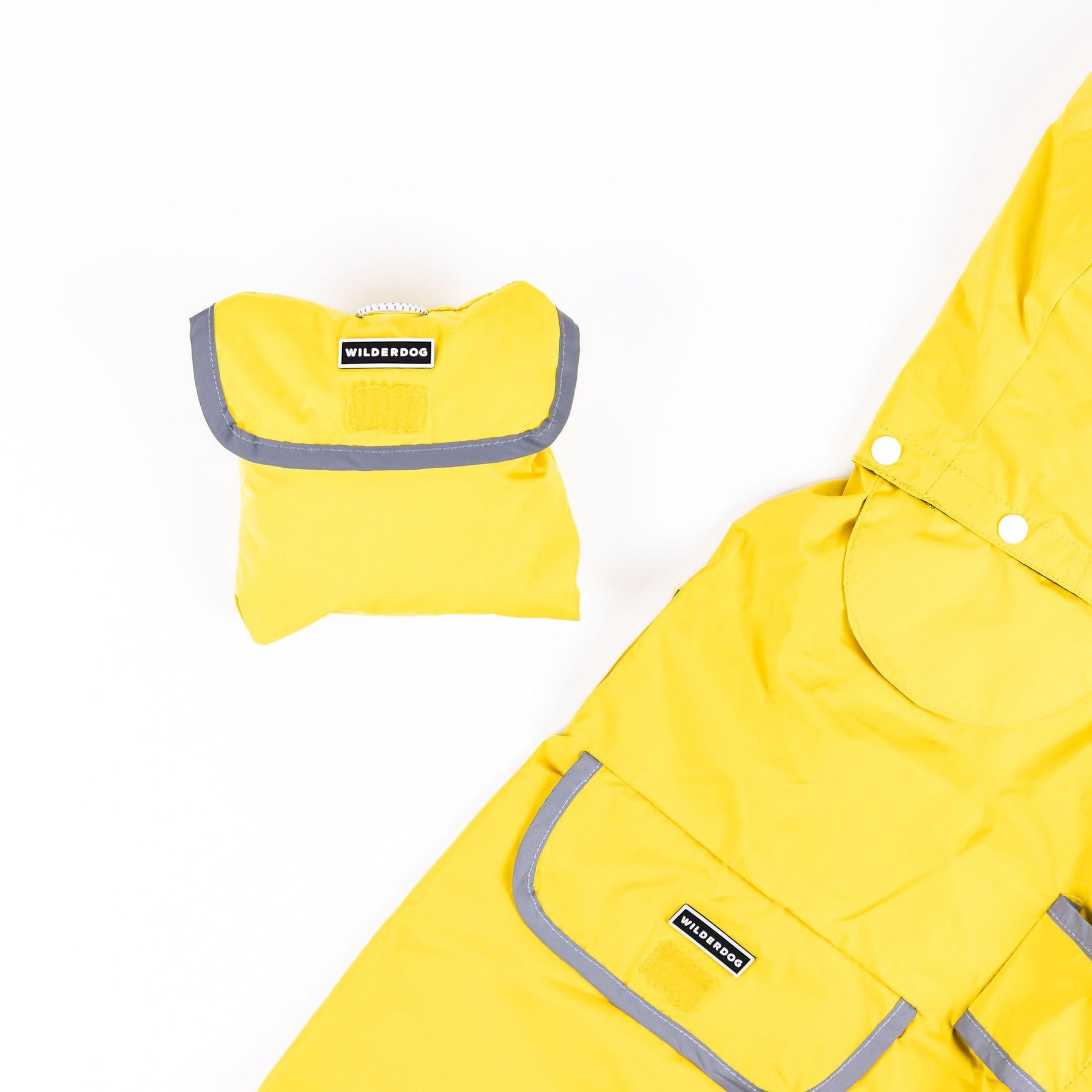 Wilderdog jacket shows two hanging loops for versatile storage.