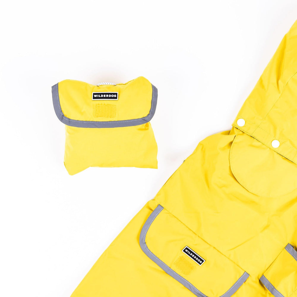 Wilderdog jacket shows two hanging loops for versatile storage.