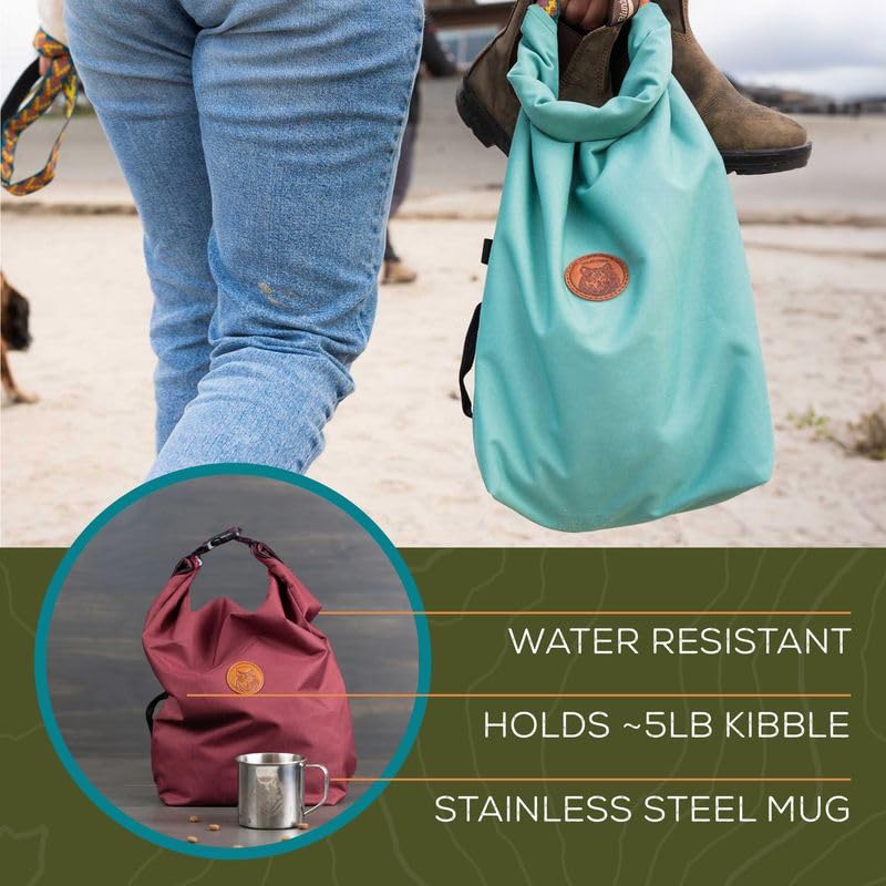 Wilderdog Doggie Bag folded flat for easy packing.