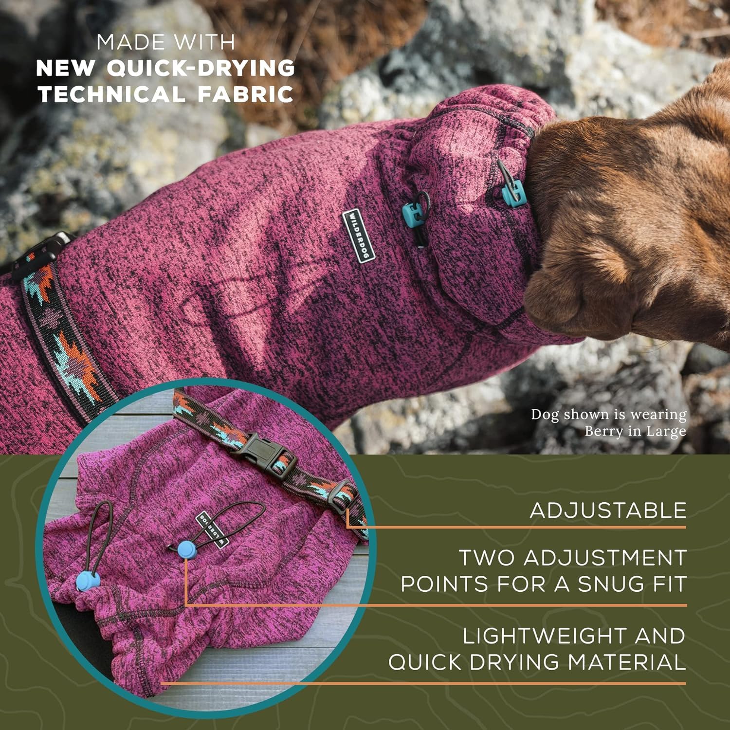 Wilderdog lightweight warmth fleece jacket for comfortable outdoor wear