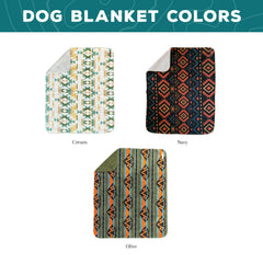 Wilderdog Sherpa fleece waterproof dog blanket olive on bed protects furniture