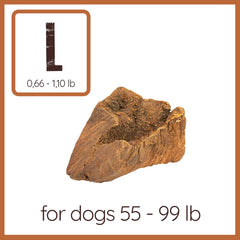 Wildfang Briar Wood Chewing Root Large closeup texture shows a splinter-free surface for safe chewing.