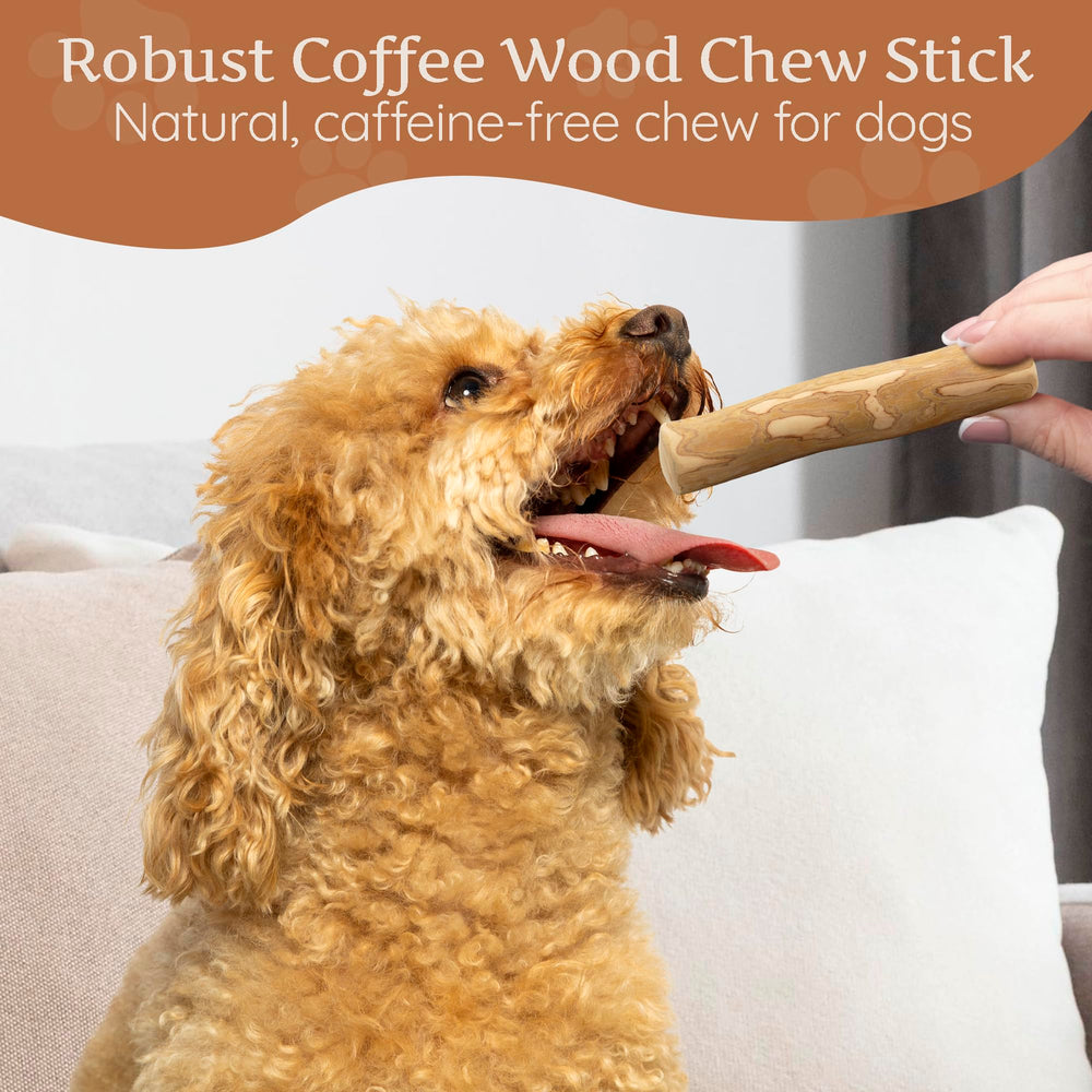 Wildfang Coffee Wood Dog Chew Small puppy teething toy satisfies chewing urge safely