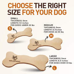 Wildfang Leather Dog Toy Small dog-chewing angle demonstrates oral-care-friendly chew