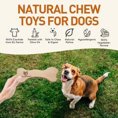 Wildfang Leather Dog Toy Small pack-of-3 illustrates value for small dogs