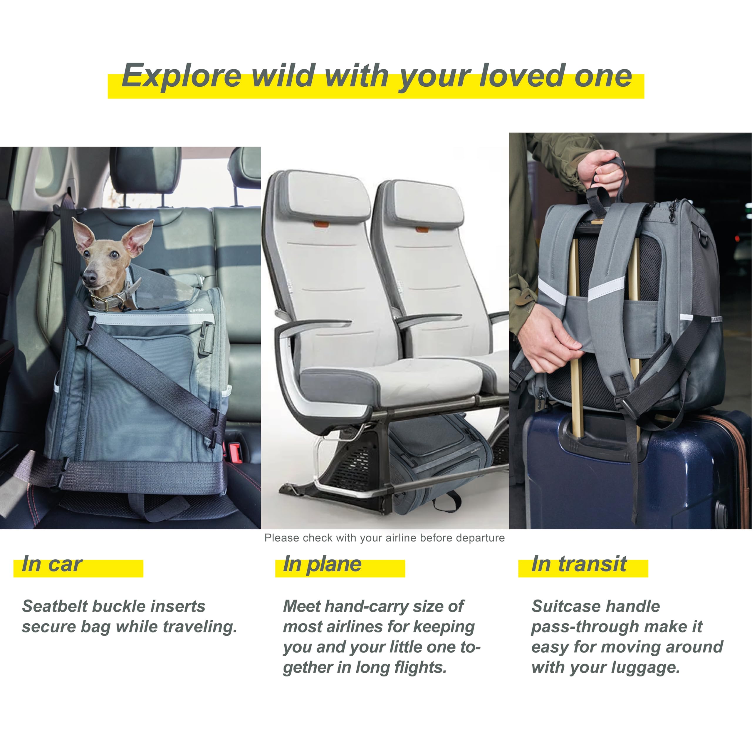 Wildgogo backpack-wearing configuration emphasizes dual-use comfort for walking or traveling.
