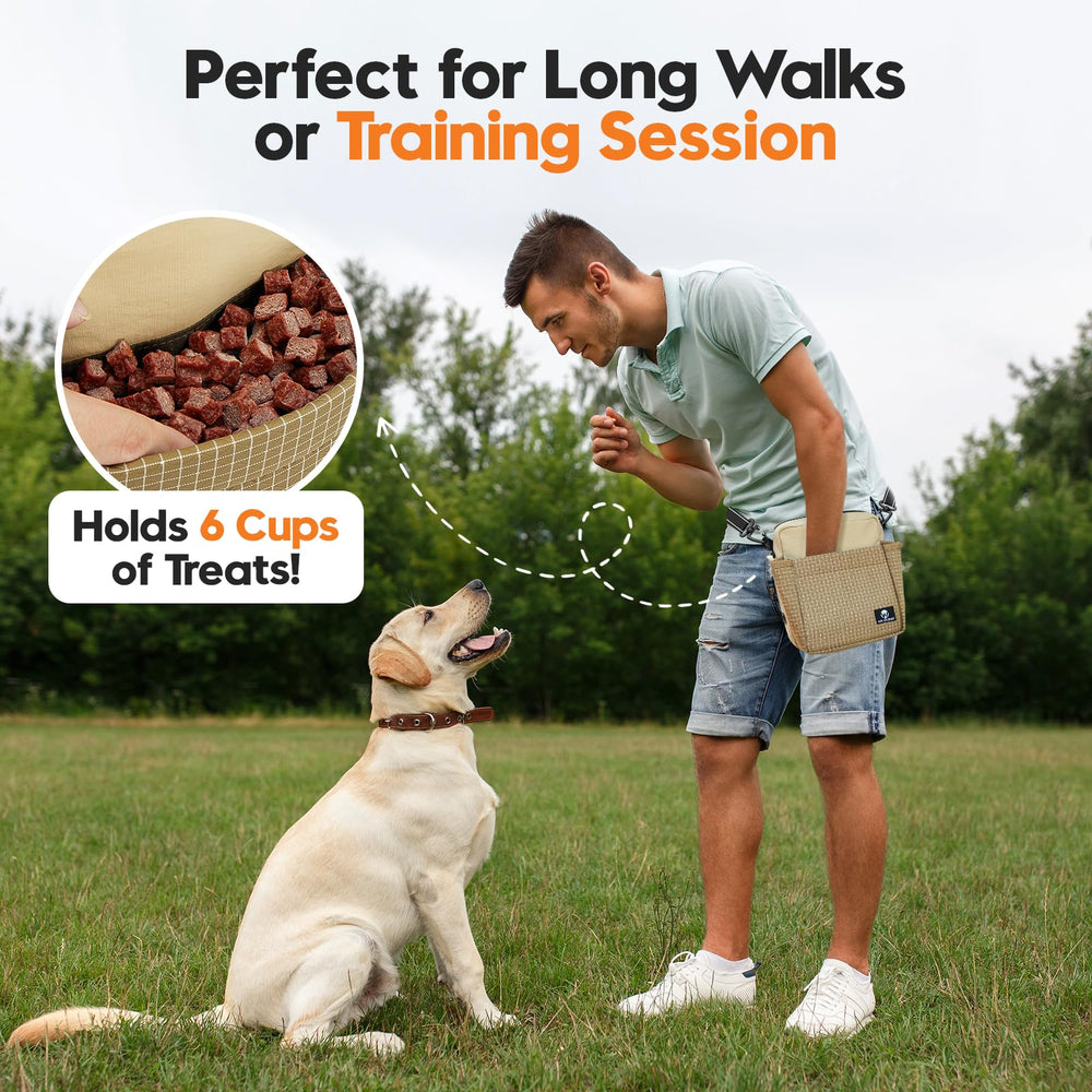 WILDOMS khaki-colored pouch blends with outdoor gear and uniforms