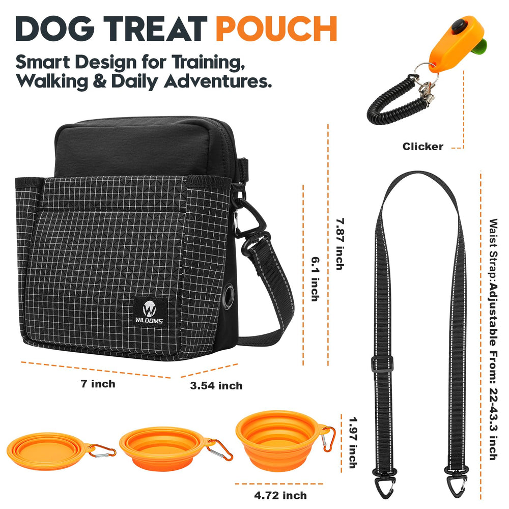 WILDOMS training clicker inside pouch for effective sessions.