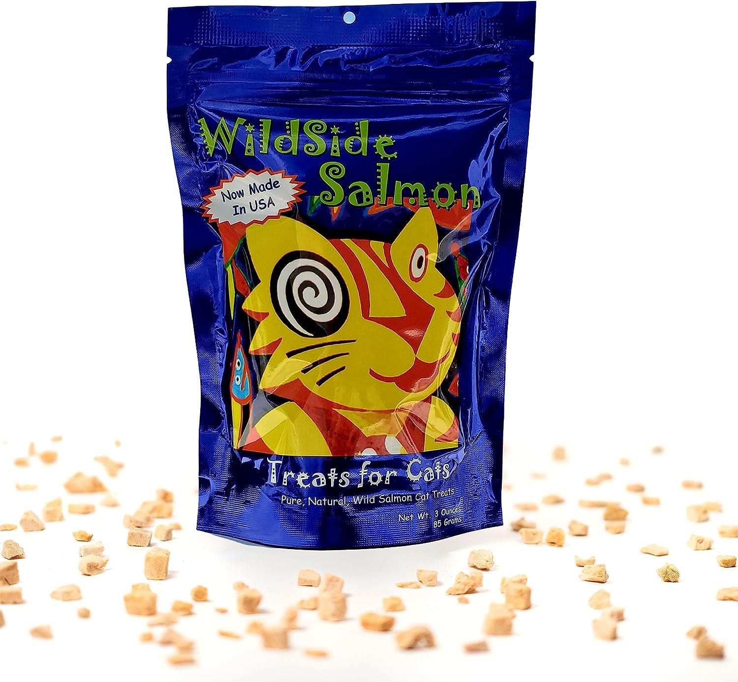 WildSideSalmon three-pack 3oz portions for convenient training rewards.