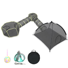 Wilwolfer 5in1 square tent outdoor cat enclosure for versatile setup