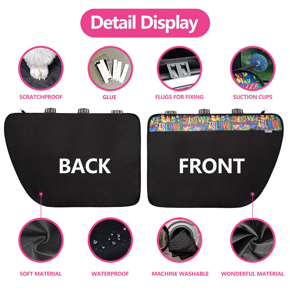 Winbate car door protector pocket-storage keeps toys and wipes organized