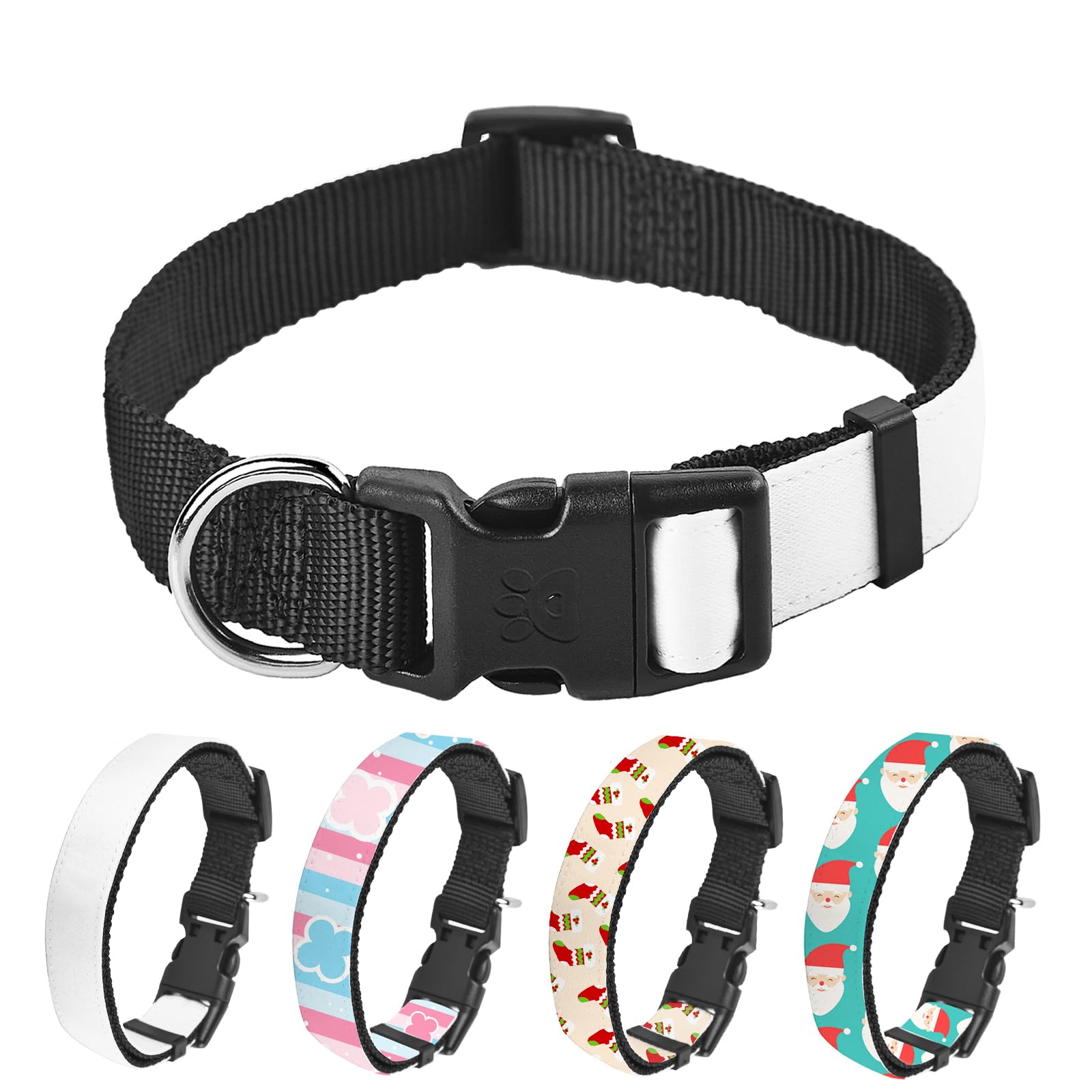 WindMage 5-pack M-size dog collars bundle for easy customization and gifting.