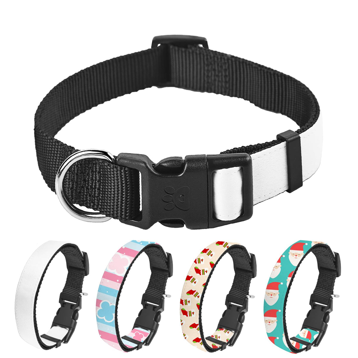 WindMage 5-pack M-size dog collars bundle for easy customization and gifting.