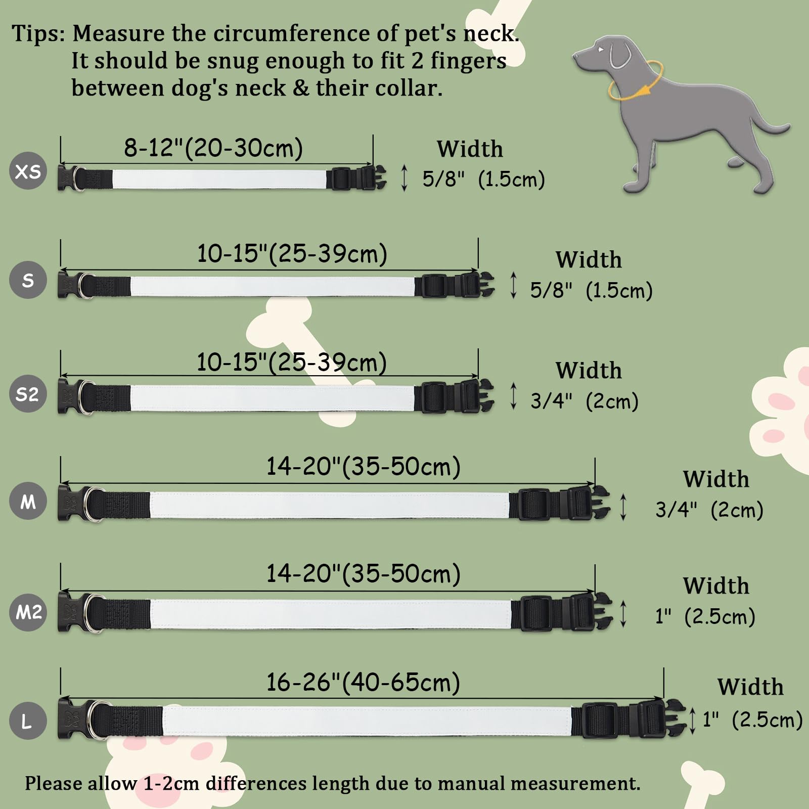 WindMage adjustable size chart image shows perfect fit guidance.