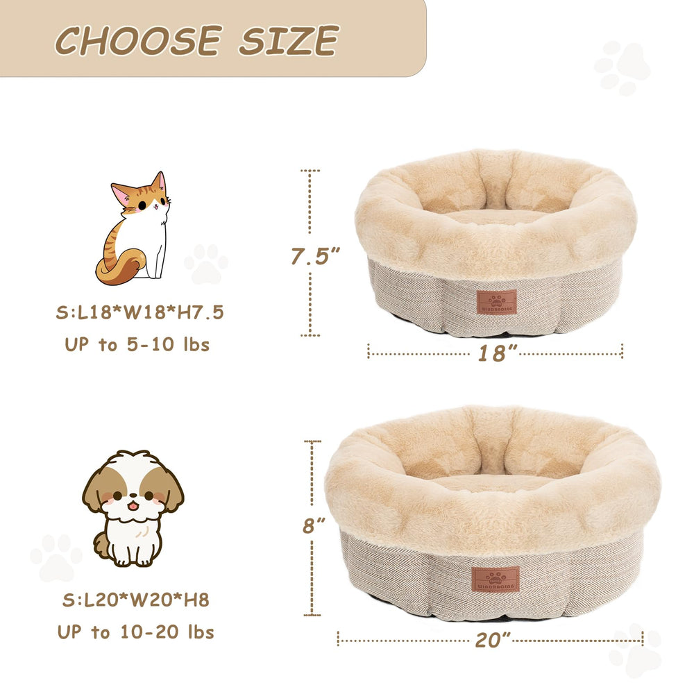 WINDRACING cat bed anti slip bottom stays in place on floors