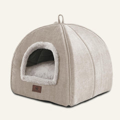 WINDRACING cat bed arch top view shows a roomy interior for cats to stretch.