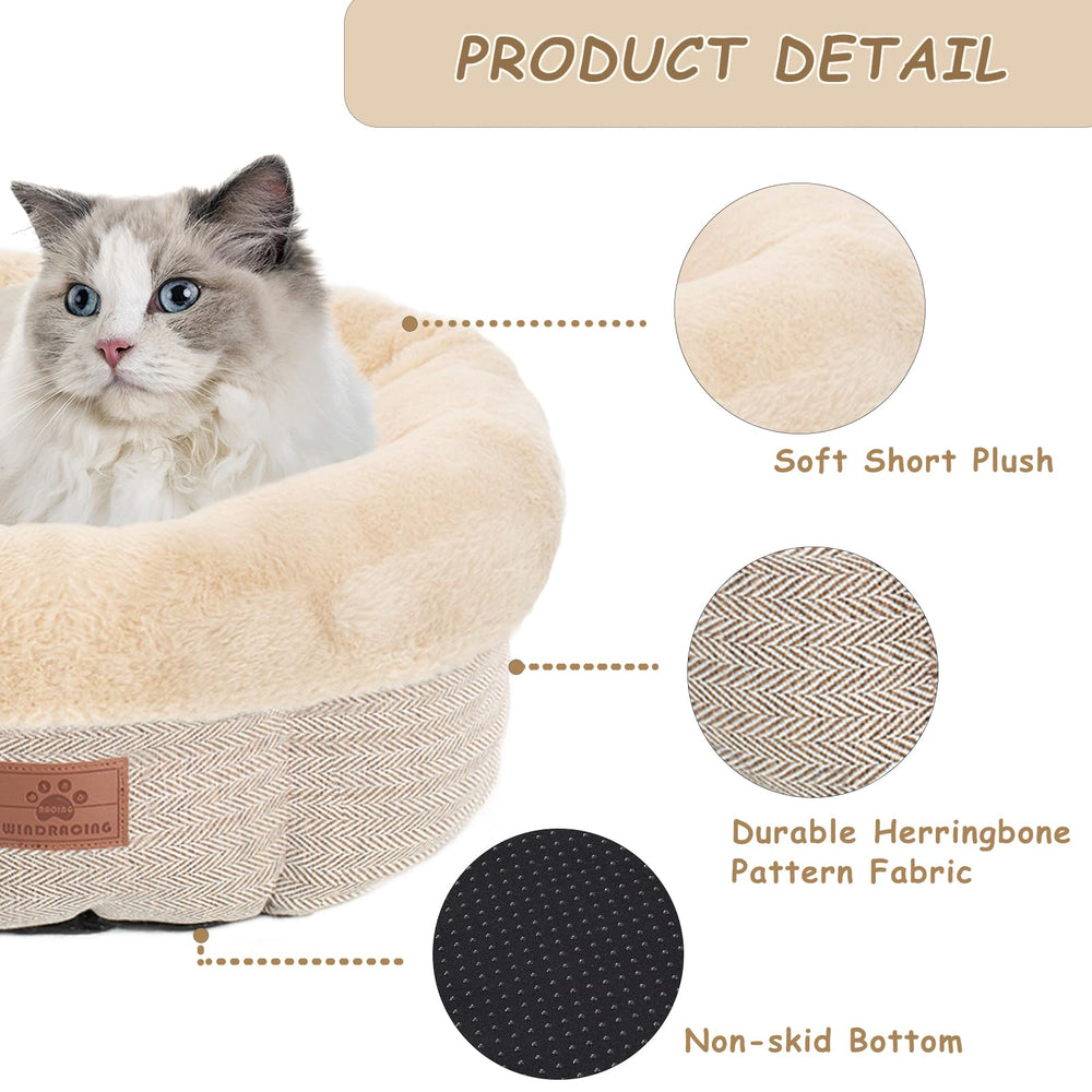 WINDRACING cat bed bolstered head and neck support